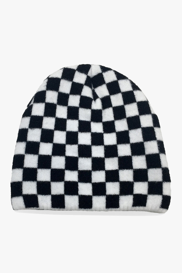 Checkered Black White & Beanie - W22 - UBH0019