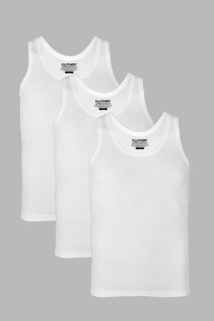 Pack of 3 Men Vest (Plus Size) - P22 - MV0007P