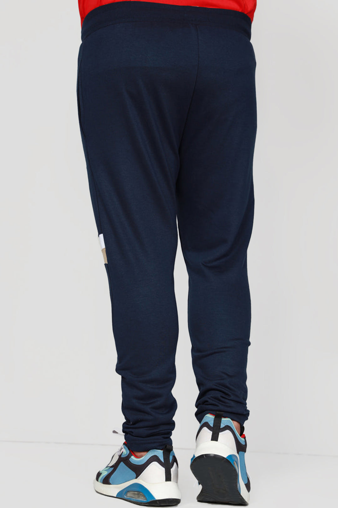 Dark Blue Panelled Trouser (Plus Size) - S22 - MTR046P