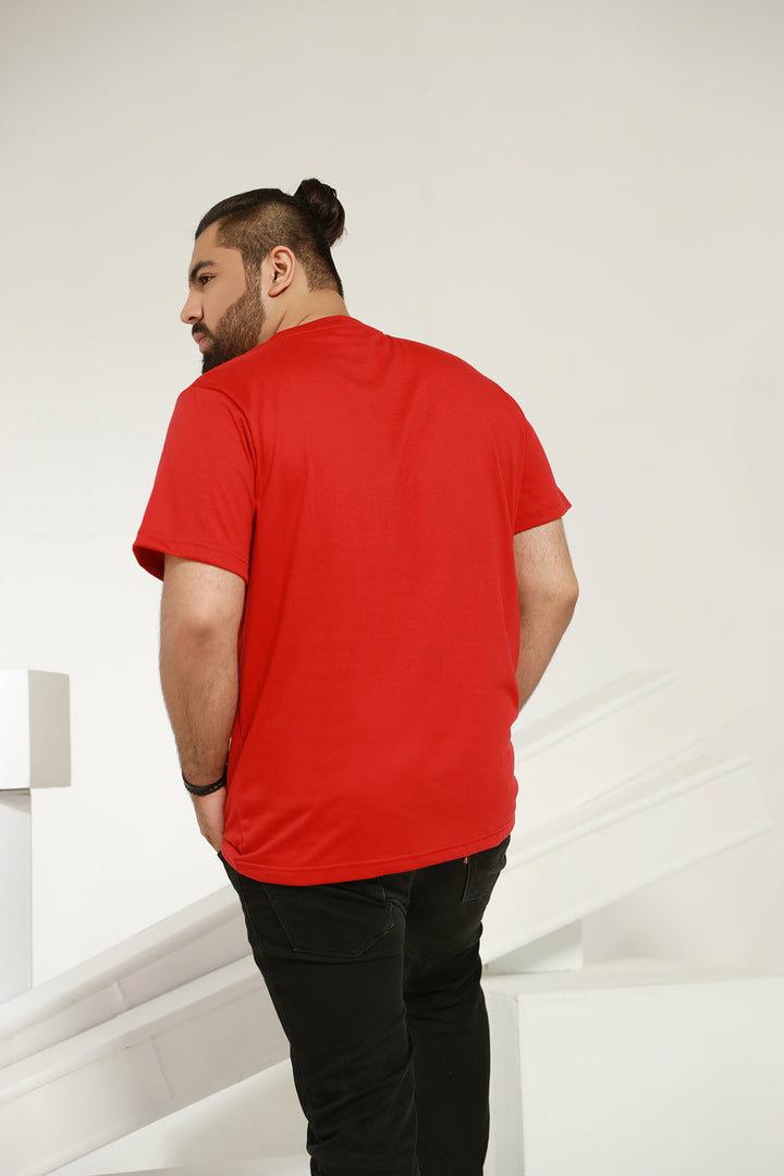 Bustle Red T-Shirt (Plus Size) - P21 - MT0013P