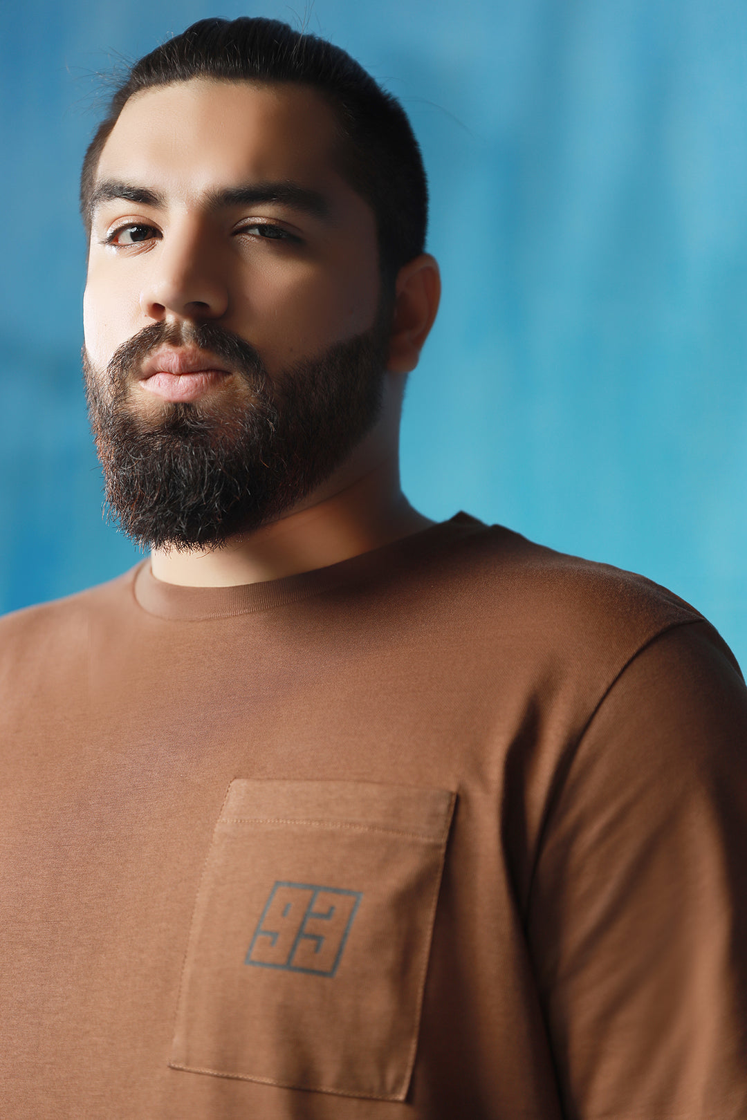 Brown Pocket T-Shirt (Plus Size) - P21 - MT0015P