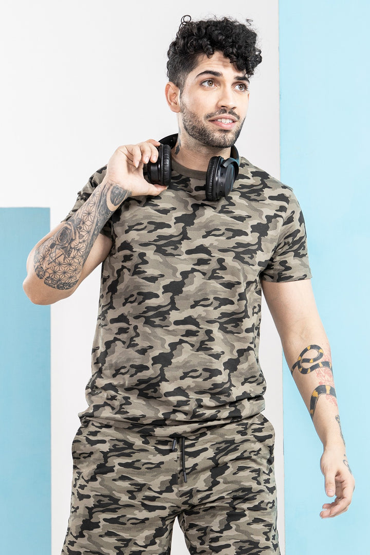 Green Camouflage T-Shirt - S21 - MT0093R