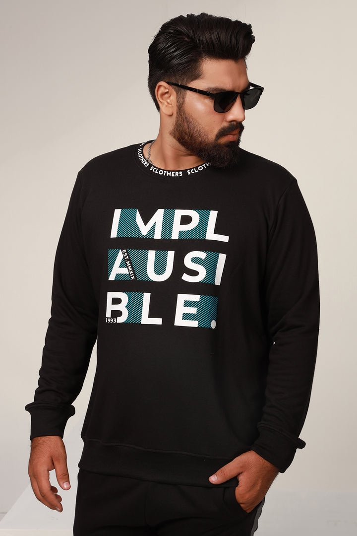 Men's Plus Size Implausible Graphic Sweatshirt Online in Pakistan