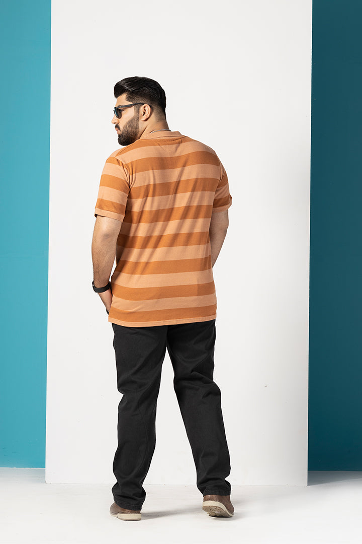 Sandstone Yarn Dyed Polo Shirt (Plus Size) - P22 - MP0057P