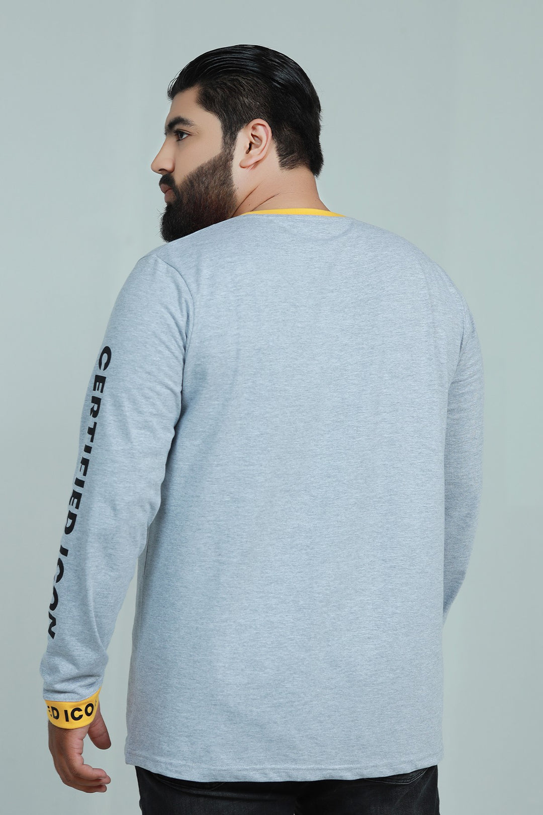 Grey Style Icon T-Shirt (Plus Size) - W21 - MT0134P