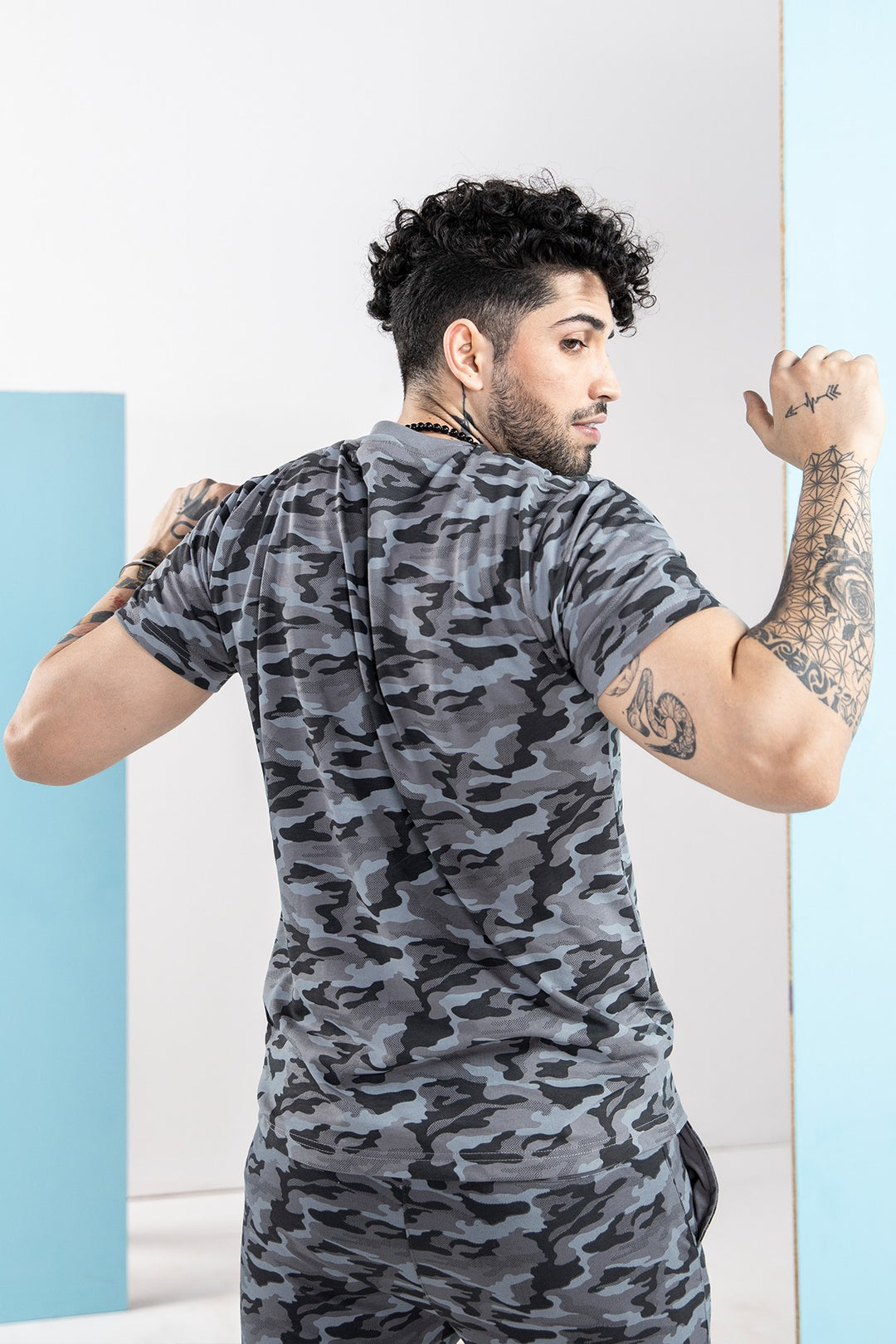 Grey Camouflage T-Shirt - S21 - MT0092R