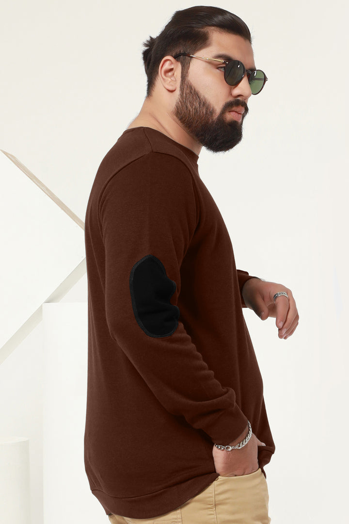 Brown Resolute Embroidered Sweatshirt