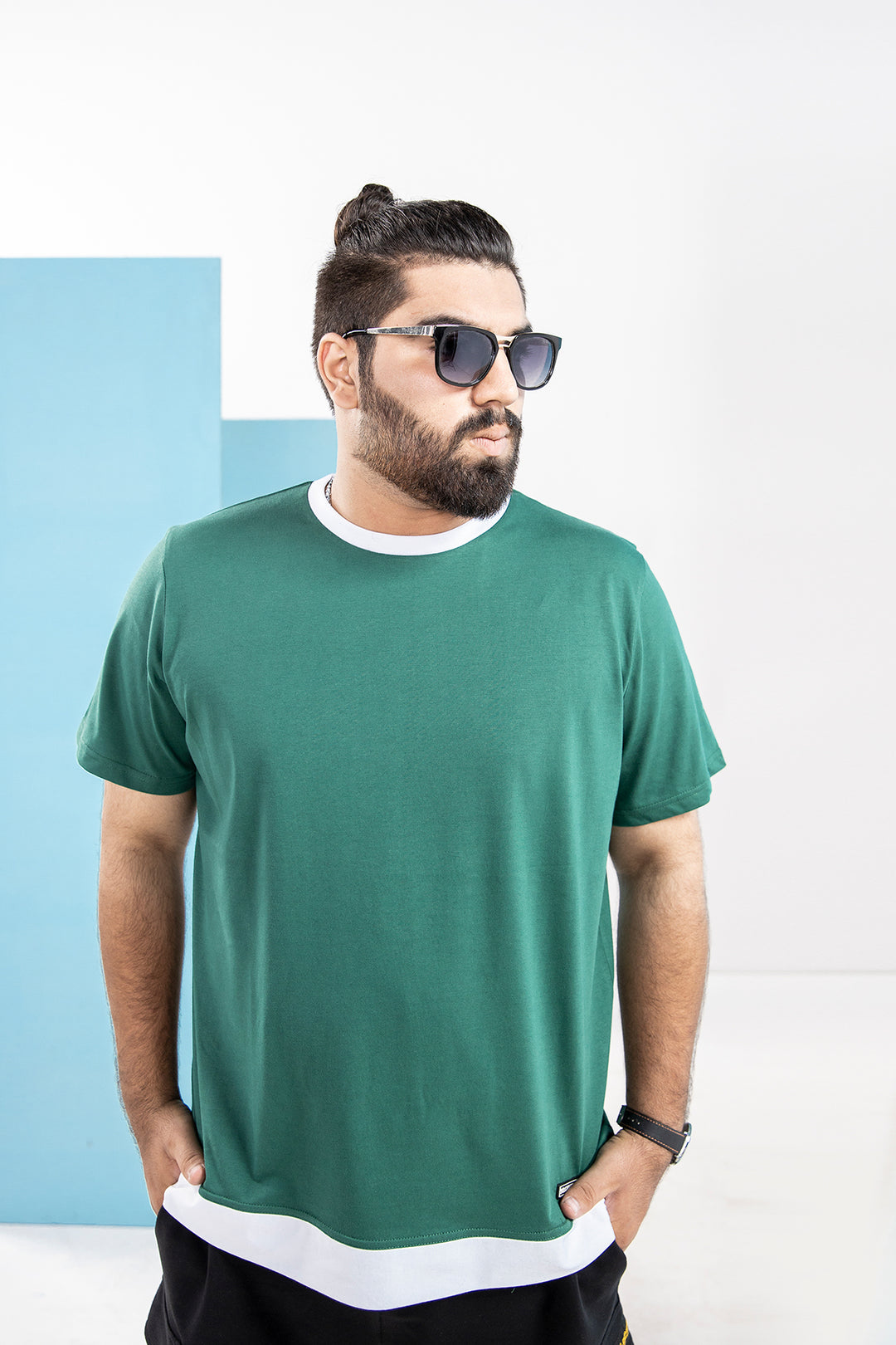Green Pastures Ribbed T-Shirt (Plus Size) - S21 - MT0064P