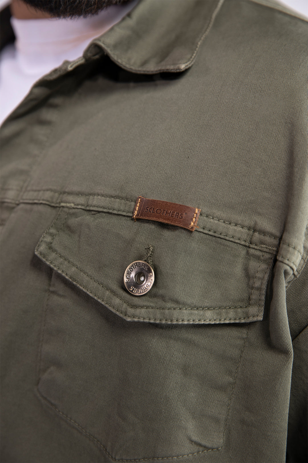 Vintage Olive Twill Jacket (Plus Size) - W21 - MJ0002P