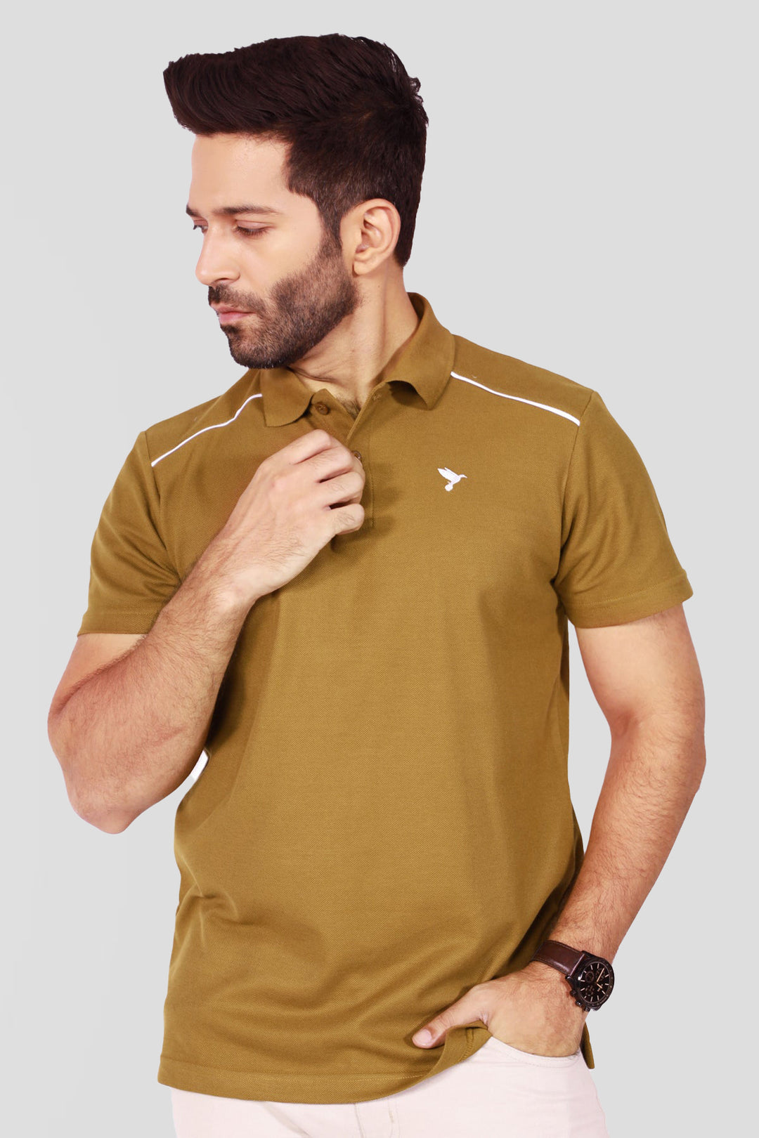 Burnished Plantation Embroidered Polo Shirt - S22 - MP0079R