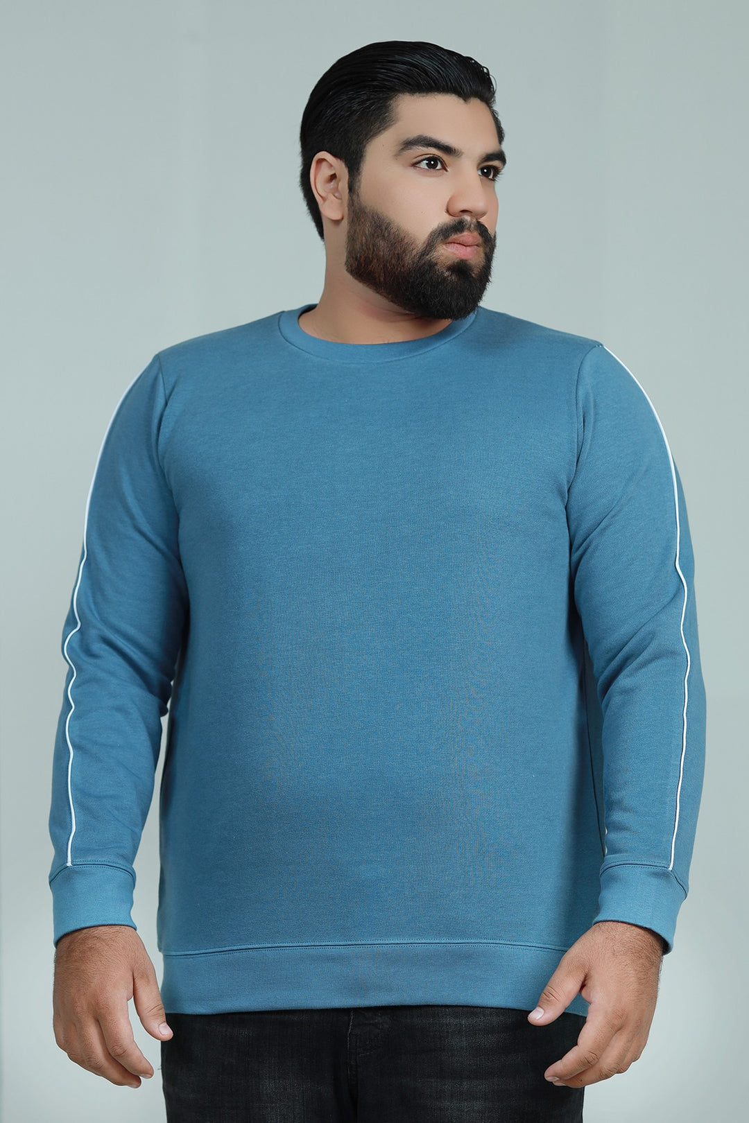 Cerulean Blue Sweatshirt (Plus Size) - W21 - MSW010P