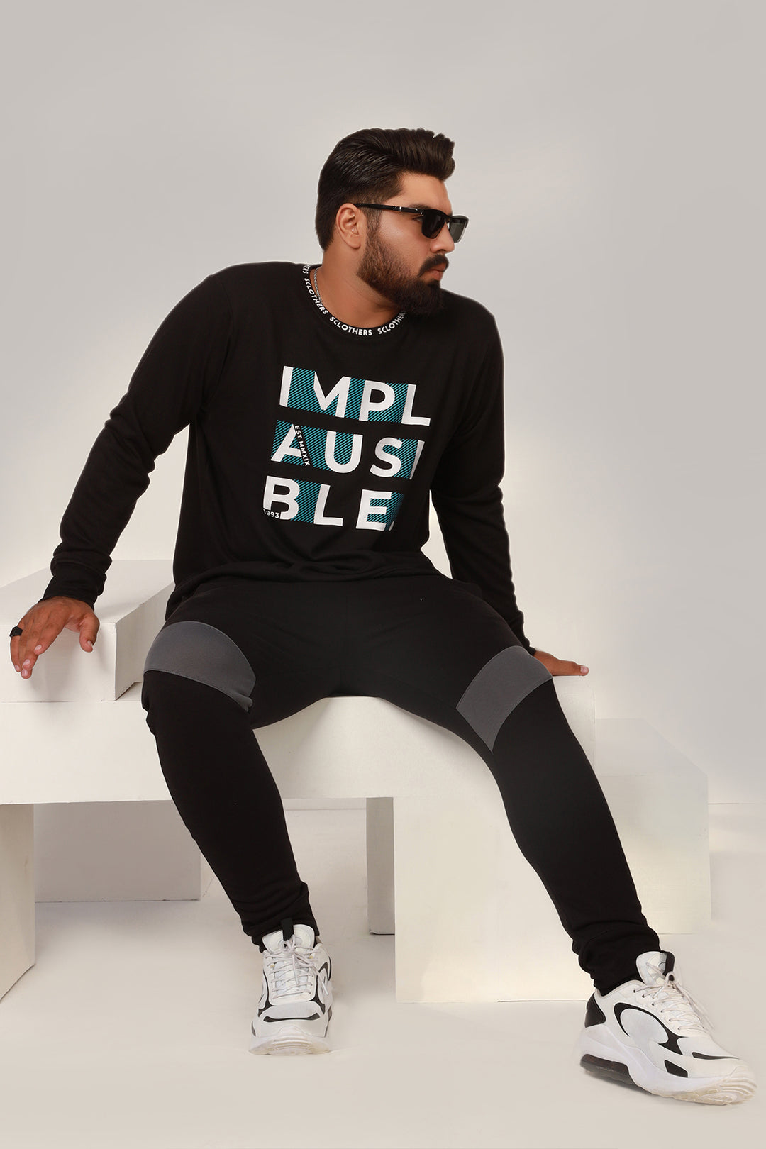 Men's Plus Size Implausible Graphic Sweatshirt Online in Pakistan