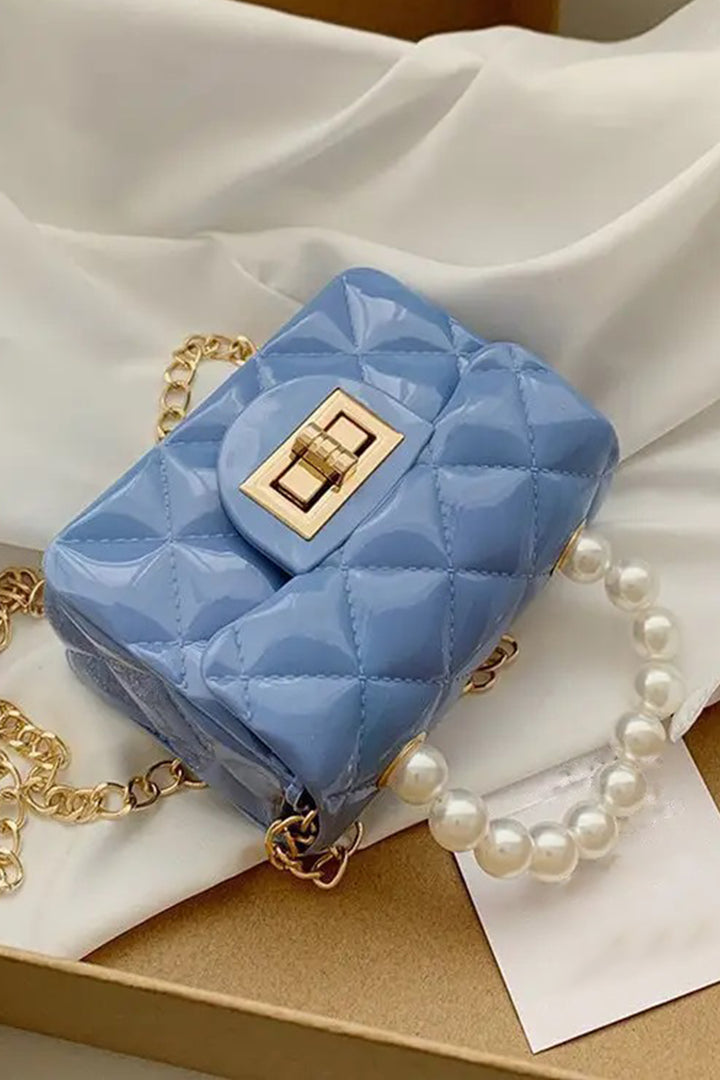 Mini Pearl Blue Bag - A23 - WHB0044