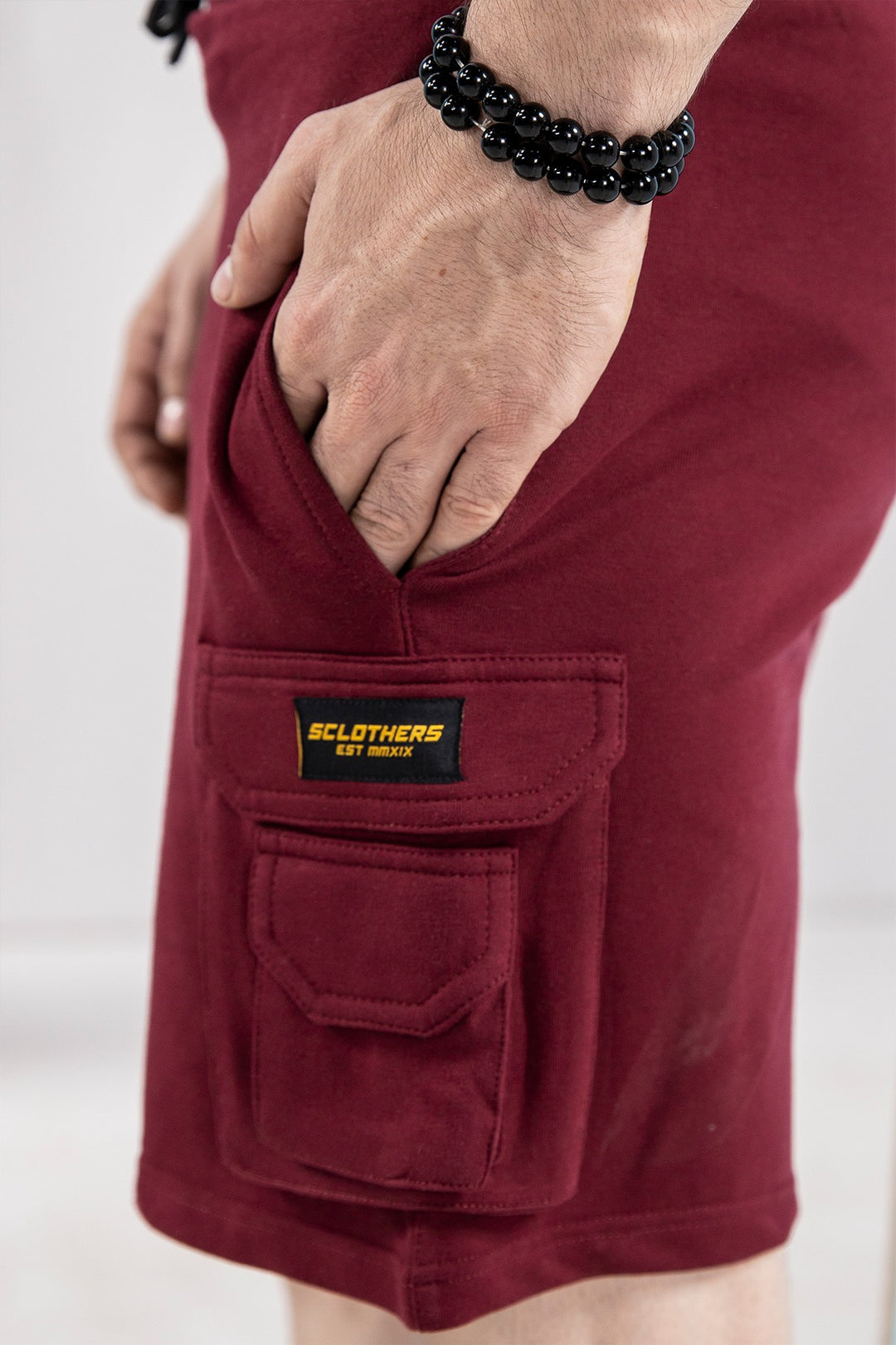 Maroon Cargo Shorts - S21 - MSH011R