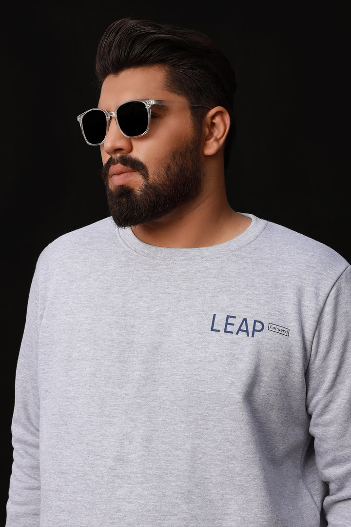 Men's Plus Size Leap Heather Gray Sweatshirt Online in Pakistan