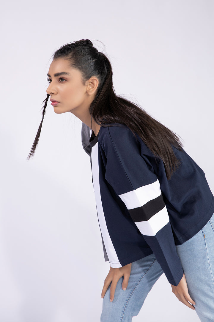 Varsity Striped Crop Top - W21 - WT00038