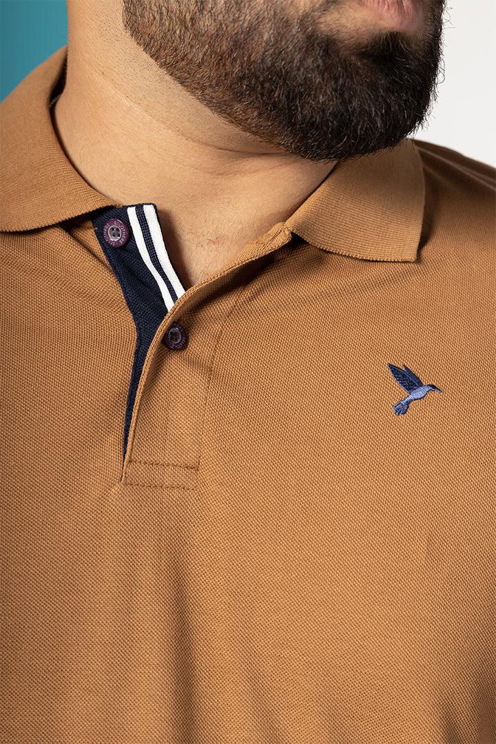 Cinnamon Embroidered Polo Shirt (Plus Size) - P22 - MP0055P
