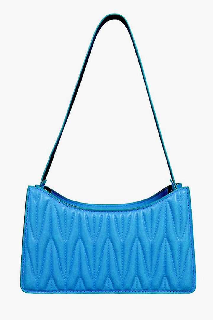 Turquoise Pleated Handbag - P22 - WHB0003