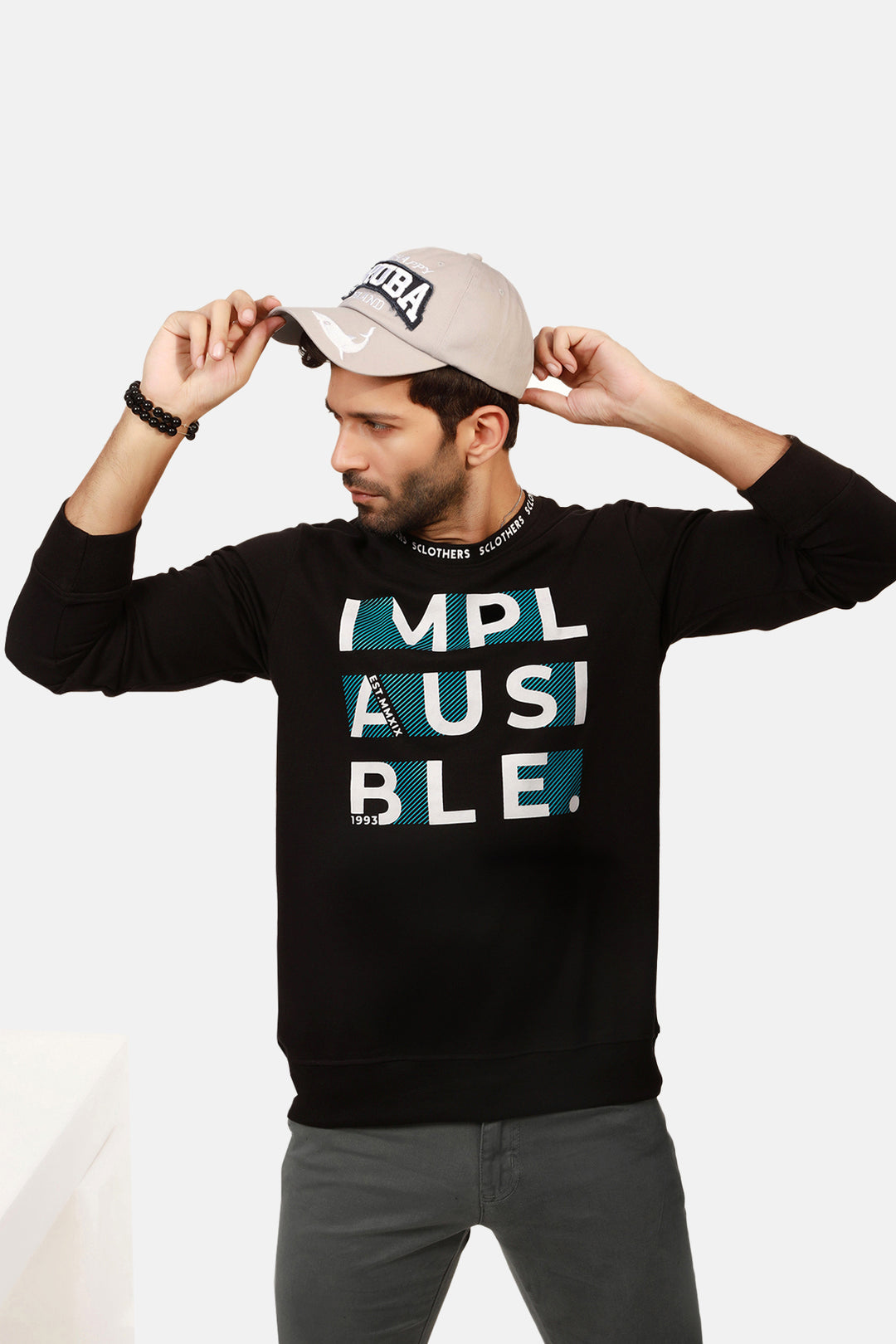 Men's Graphic Implausible Graphic Sweatshirt Online in Pakistan