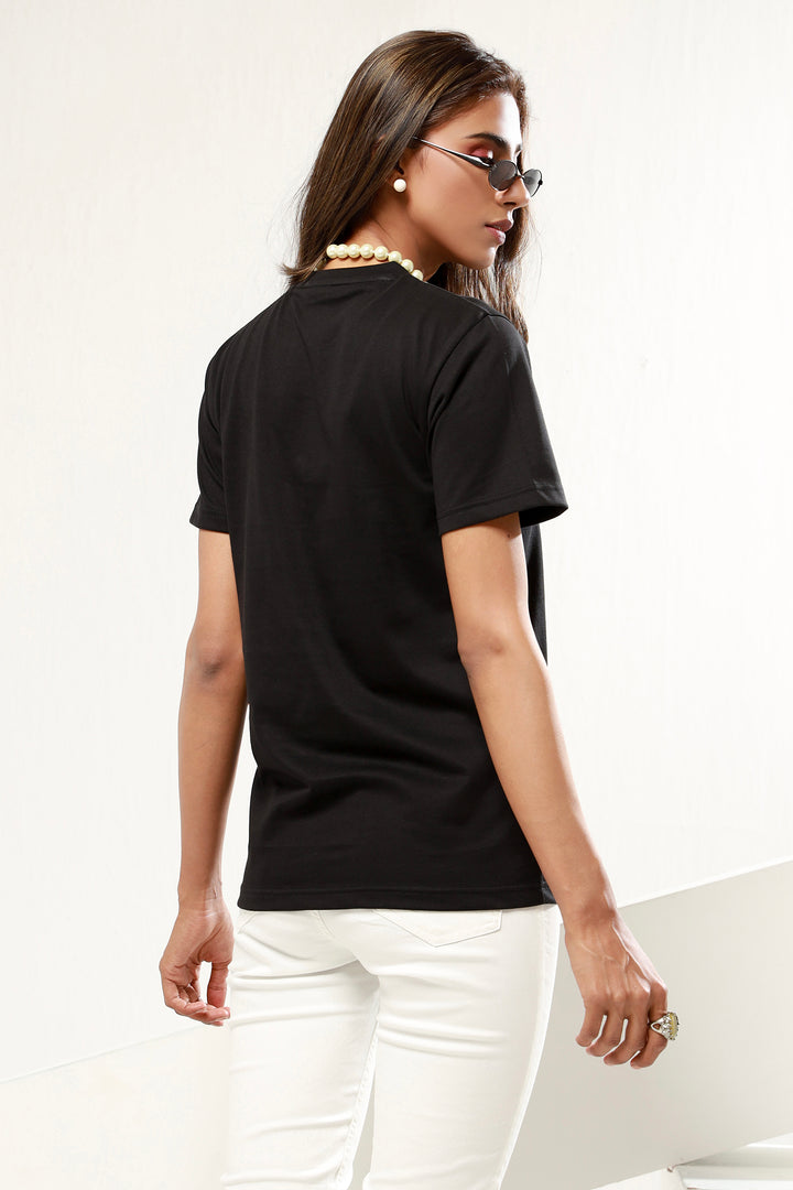Diva Black T-Shirt (Plus Size) -P21- WT0007P
