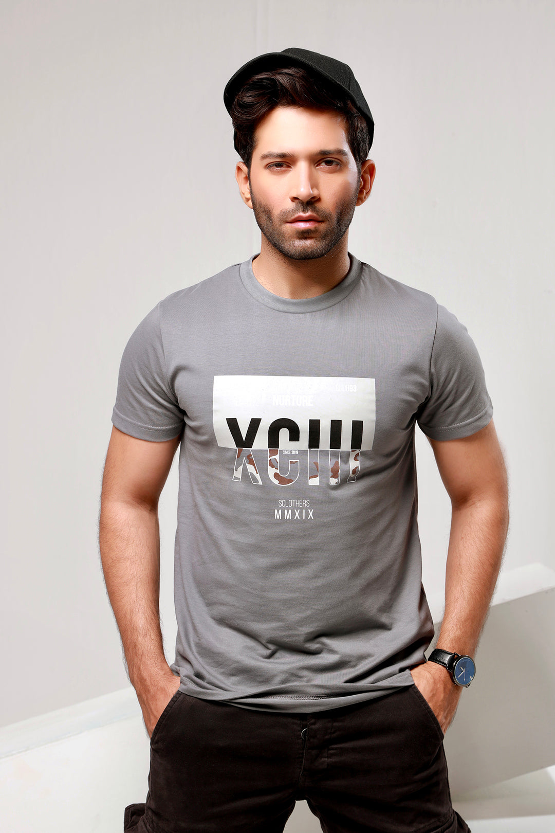 Grey 93 Camo T-Shirt - P21 - MT0082R