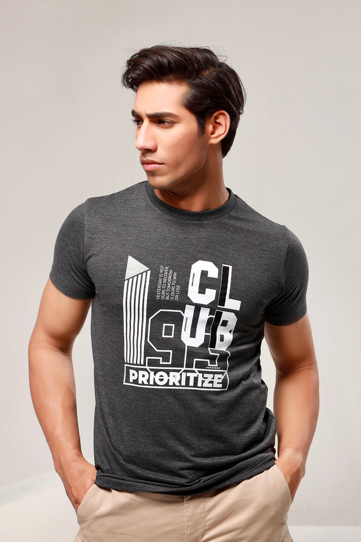 Priortize Charcoal T-Shirt - P21 - MT0027R