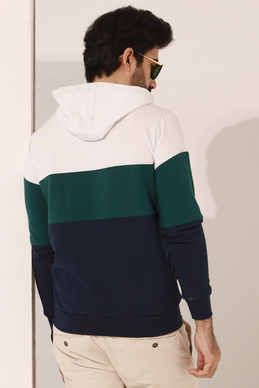 Sclothers Embroidered Tri Color Hoodie