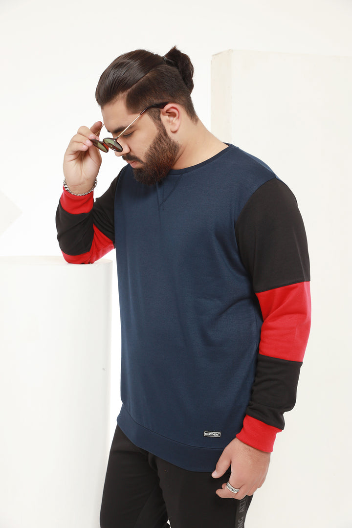 Plus Size Color Block Sweatshirts in Pakistan