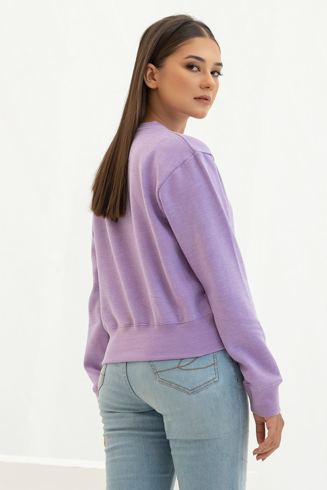 Prism Pink Crop Sweatshirt - W21 - WSW0005