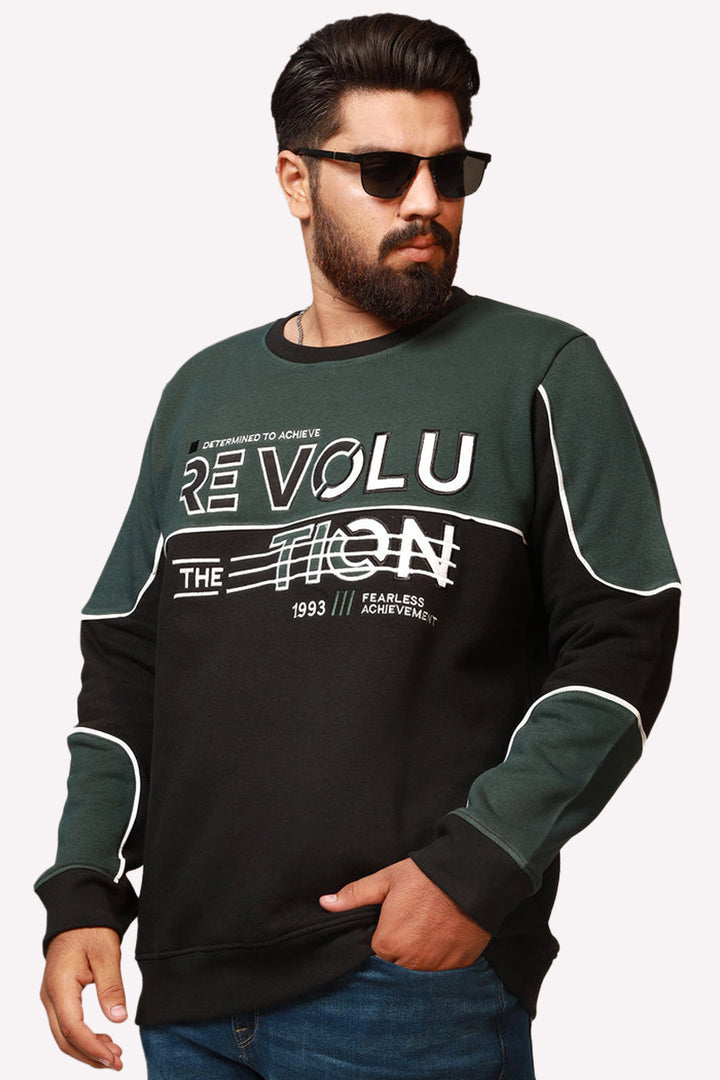 Revolution Print Applique Sweatshirt