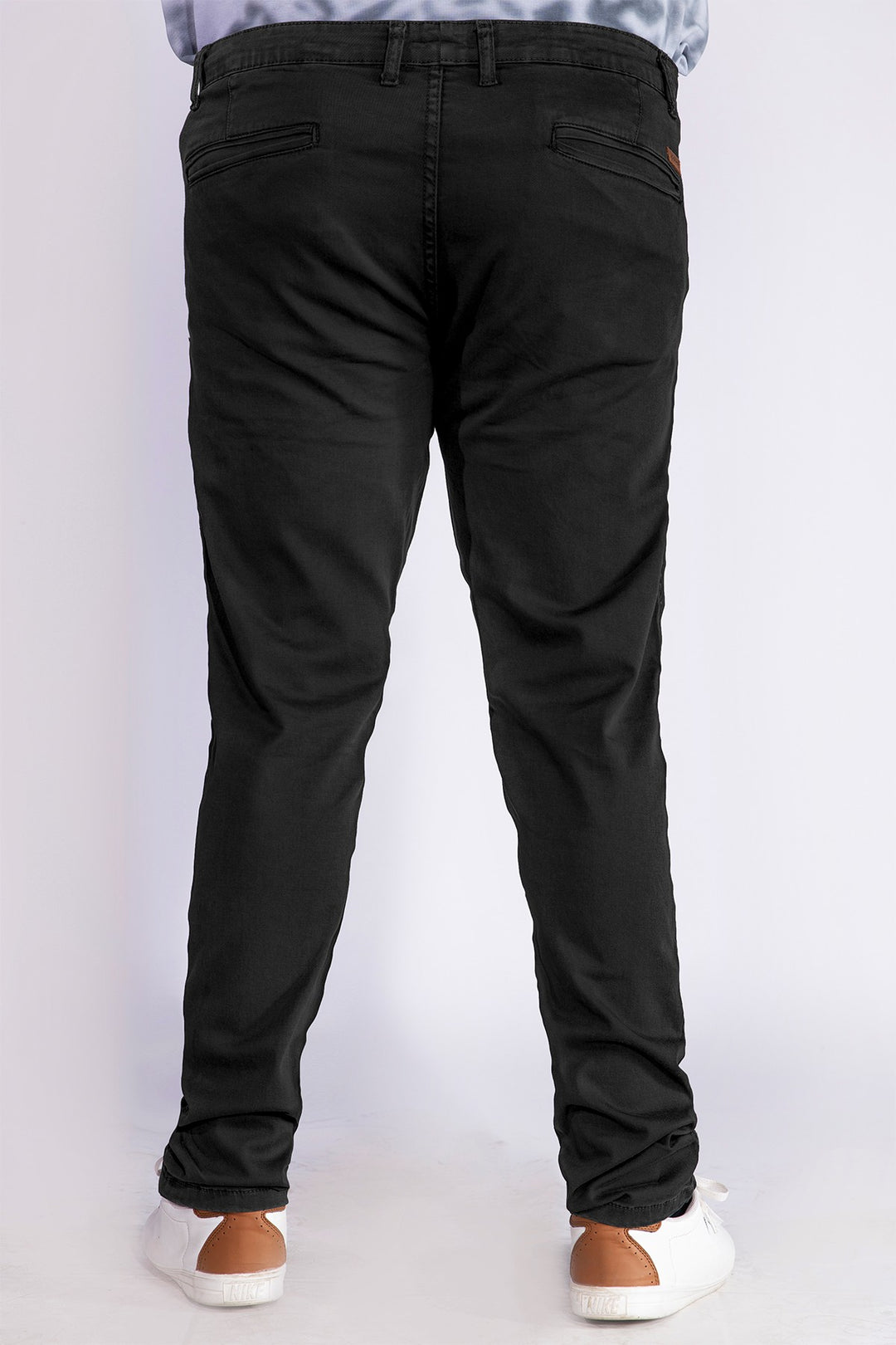 Slim Fit Black Stretchy Chinos (Plus size) - W21 - MC0006P