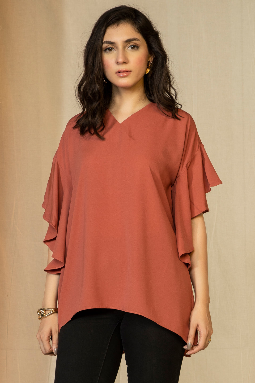 Flared Sleeves Top - A21 - WWT0010