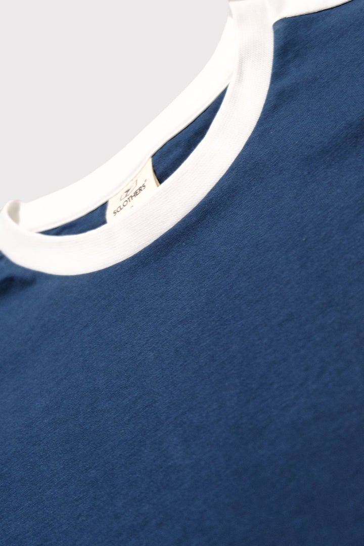 Dark Blue Block T-Shirt - P21 - MT0088R