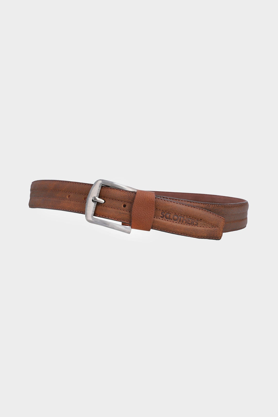 Textured Brown Belt - W21 - MB0007R