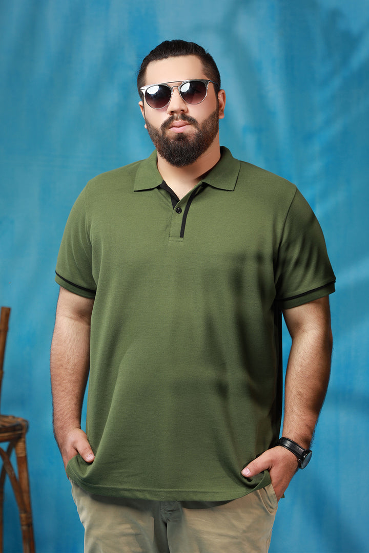 Cypress Green Polo Shirt (Plus Size) - S22 - MP0091P