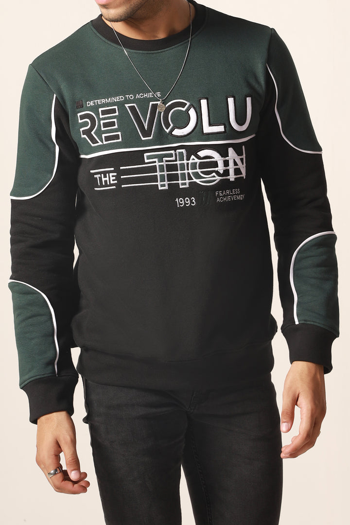 Revolution Print Applique Sweatshirt 