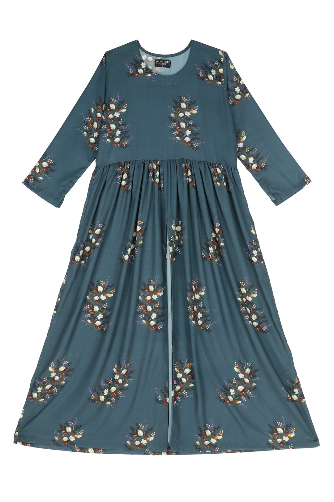Slit Cut Floral Dress - A21 - WD00004