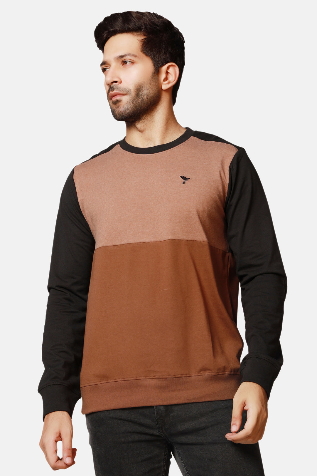 Men's  Tri-Color Panelled T-Shirt Online in Pakistan