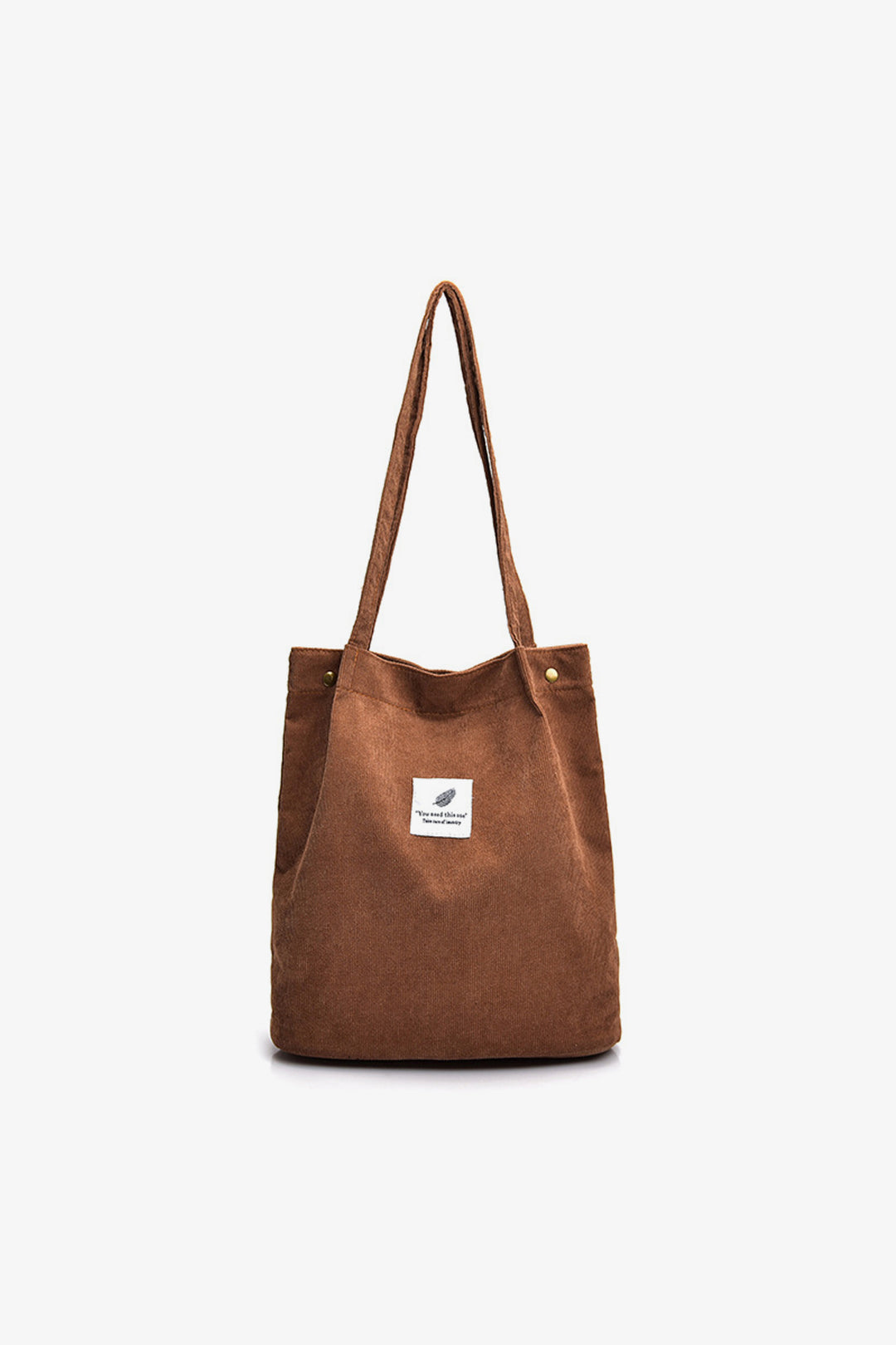 Brown Striped Velvet Bag - S22 - WHB0024