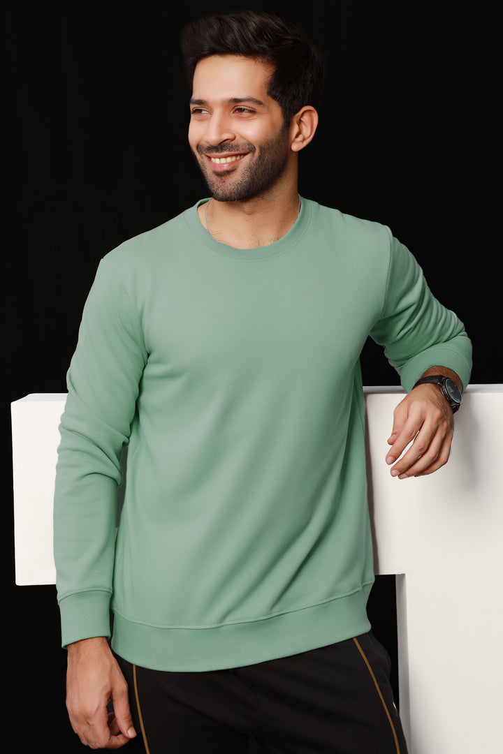 Basic Tea Green Sweatshirt - W21 - MSW011R
