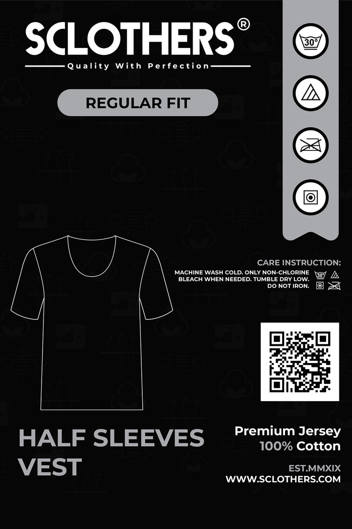 Pack of 3 Men Half Sleeves Vest (Plus Size) - P22 - MV0006P