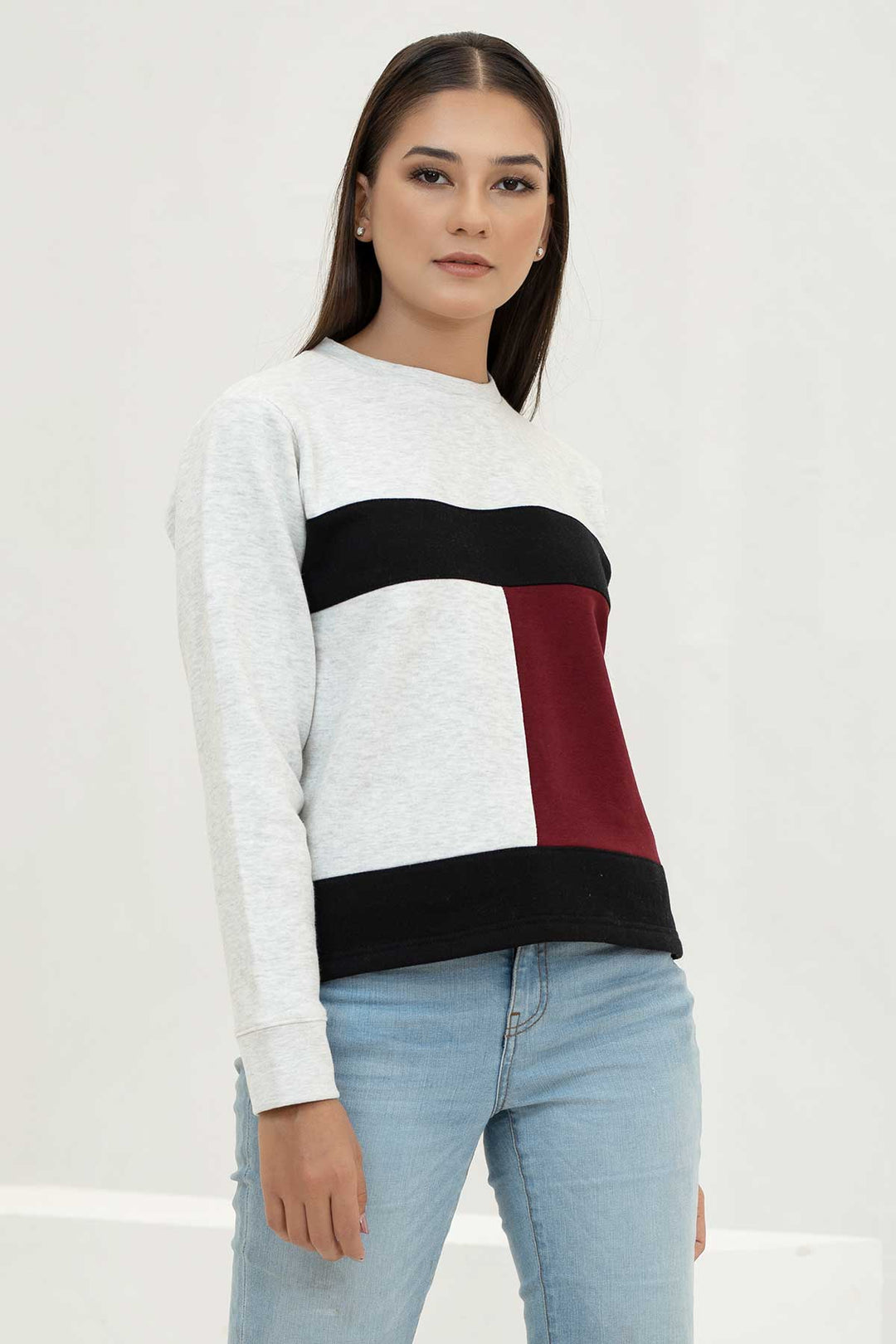Color Block Crop Sweatshirt - W21 - WSW0009