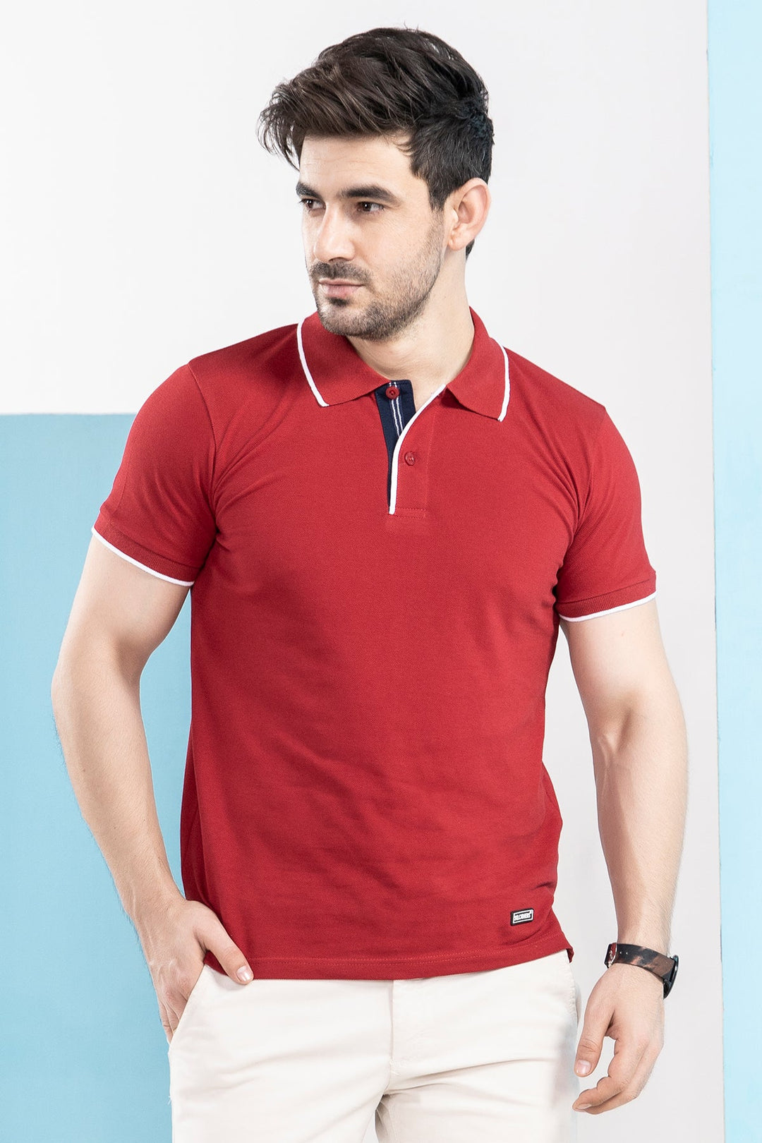 Contrast Placket Polo - S21 - MP0017R