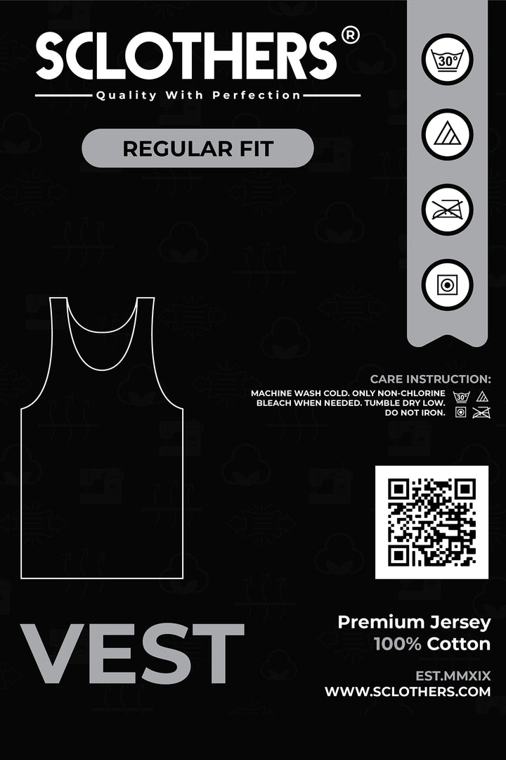 Pack of 3 Men Vest (Plus Size) - P22 - MV0007P